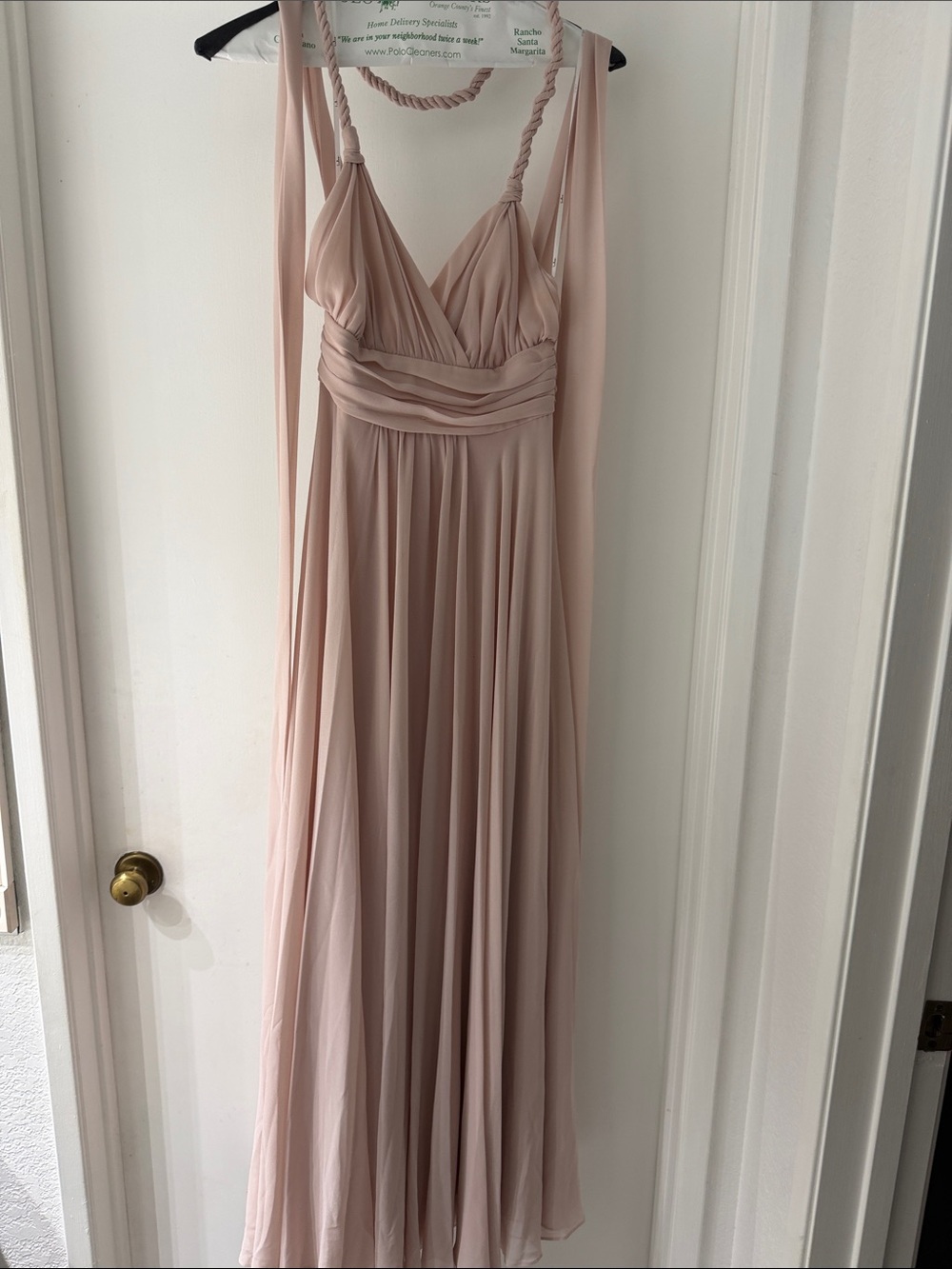 Lulu's Soft Blush Convertible Maxi Dress